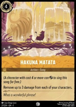 Hakuna Matata 1TFC-27 Common Boosterfrisch Deutsch