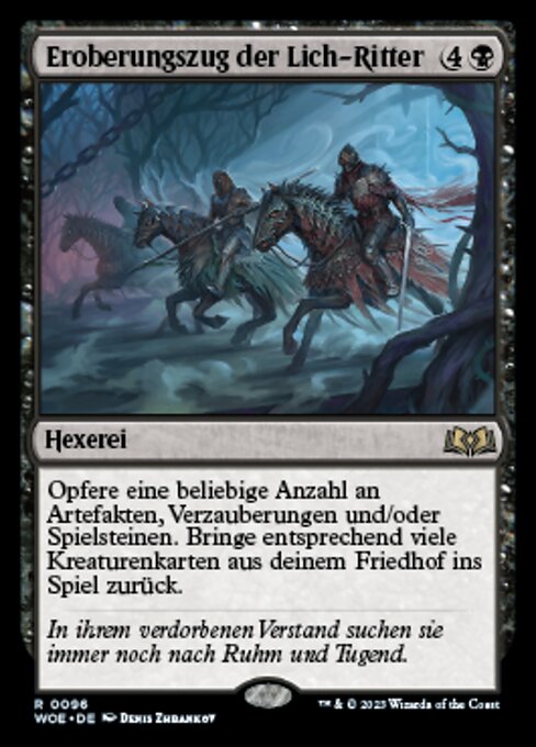 Eroberungszug der Lich-Ritter WOE-96 Rare Near Mint Deutsch