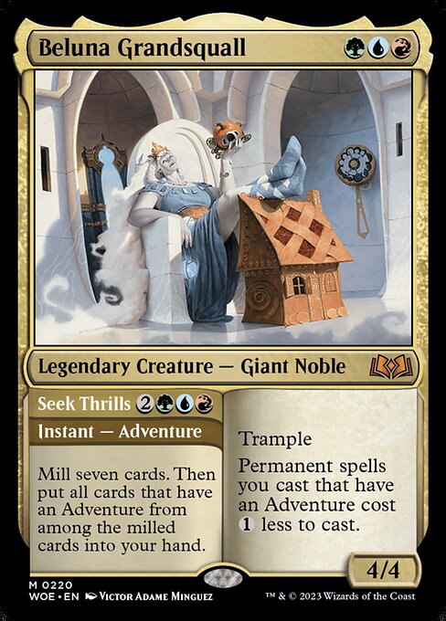 Beluna Grandsquall // Seek Thrills WOE-220 Mythic Near Mint Englisch