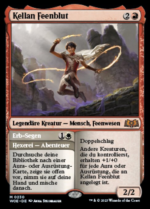 Kellan, the Fae-Blooded // Erb-Segen WOE-230 Mythic Excellent Deutsch