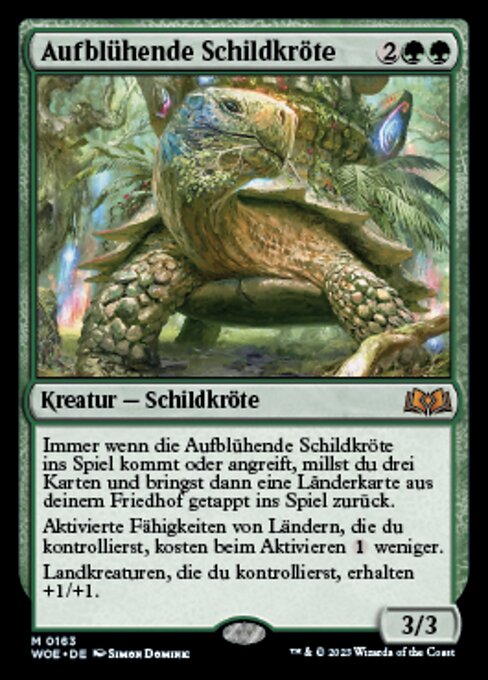 Aufblühende Schildkröte WOE-163 Mythic Near Mint Deutsch