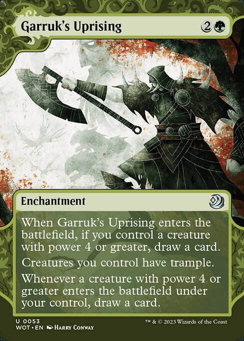 Garruk's Uprising WOT-53 Uncommon Excellent Englisch Foil