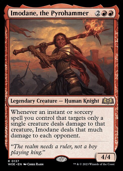 Imodane Pyrohammer WOE-137 Rare Light Played Englisch