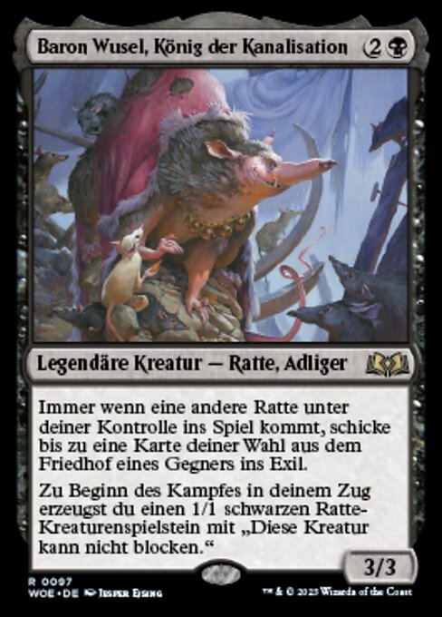 Baron Wusel, König der Kanalisation WOE-97 Rare Good Deutsch