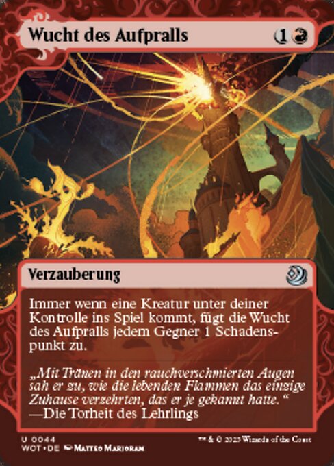 Wucht des Aufpralls WOT-44 Uncommon Excellent Deutsch