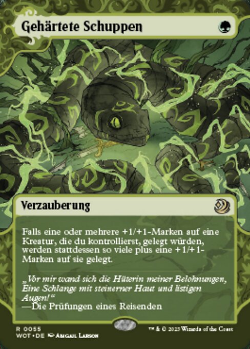 Gehärtete Schuppen WOT-55 Rare Near Mint Deutsch Foil