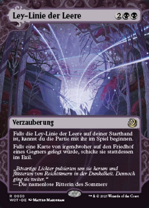 Ley-Linie der Leere WOT-30 Rare Near Mint Deutsch
