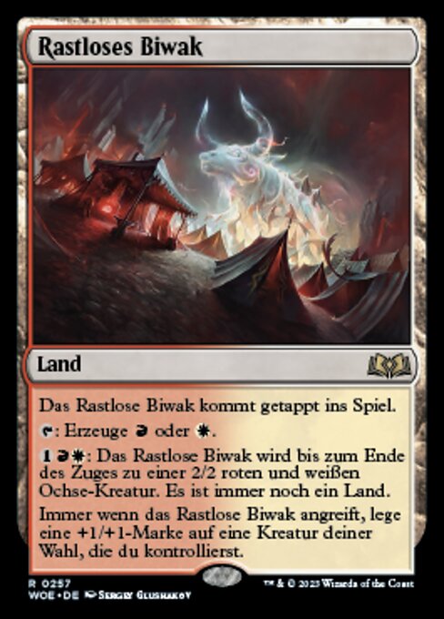 Rastloses Biwak WOE-257 Rare Excellent Deutsch Foil