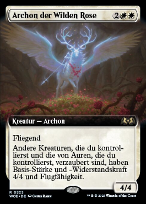 Archon der Wilden Rose XWOE-323 Rare Near Mint Deutsch Foil