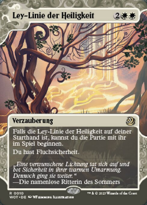 Ley-Linie der Heiligkeit WOT-10 Rare Excellent Deutsch Foil