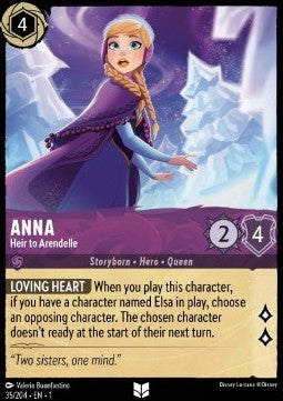 Anna - Thronfolgerin von Arendelle 1TFC-35 Uncommon Boosterfrisch Deutsch Foil