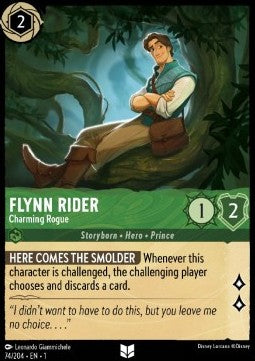 Flynn Rider - Charmanter Gauner 1TFC-74 Uncommon Boosterfrisch Deutsch Foil