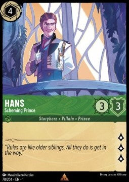 Hans - Hinterhältiger Prinz 1TFC-78 Rare Near Mint Deutsch Foil