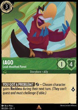 Jago - Großmäuliger Papagei 1TFC-80 Rare Boosterfrisch Deutsch