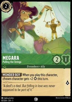 Meg - Hält die Fäden in der Hand 1TFC-87 Common Boosterfrisch Deutsch Foil