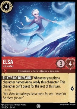 Elsa - Eissurferin 1TFC-109 Common Boosterfrisch Deutsch Foil