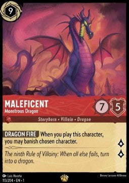Malefiz - Monströser Drache 1TFC-113 Legendary Boosterfrisch Deutsch
