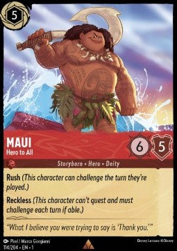 Maui - Held von allen (V.1) 1TFC-114 Rare Boosterfrisch Deutsch