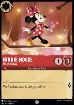 Minnie Maus - Stets stilvoll 1TFC-116 Common Boosterfrisch Deutsch Foil