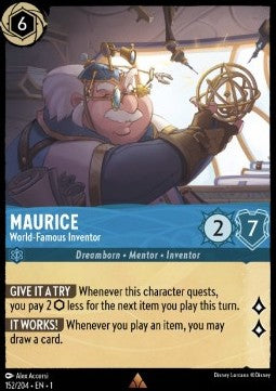 Maurice - Weltberühmter Erfinder 1TFC-152 Rare Excellent Deutsch Foil