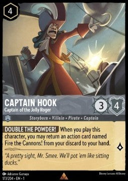 Käpt'n Hook - Kapitän der Jolly Roger 1TFC-173 Rare Excellent Deutsch Foil