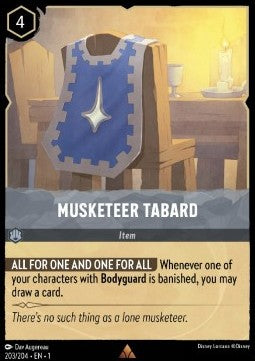 Wappenrock der Musketiere 1TFC-203 Rare Boosterfrisch Deutsch