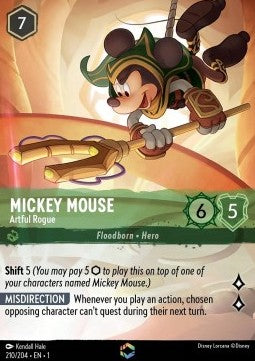 Micky Maus - Gewiefter Gauner (V.2) 1TFC-210 Enchanted Near Mint Deutsch Foil