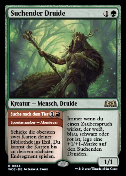 Questing Druid // Suche nach dem Tier WOE-234 Rare Good Deutsch