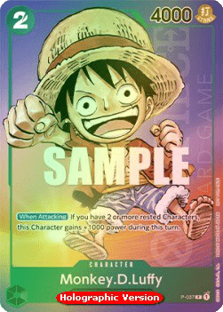 Monkey.D.Luffy (P-037) (V.2) P Promo Boosterfrisch Englisch