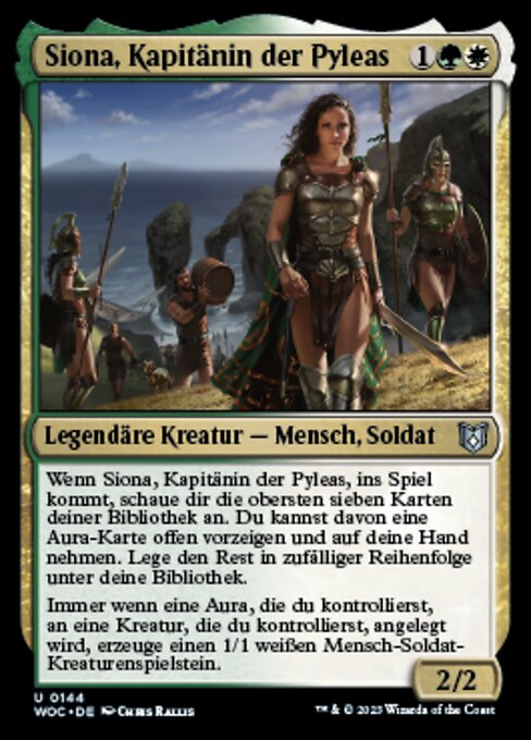Siona, Kapitänin der Pyleas WOC-144 Uncommon Near Mint Deutsch