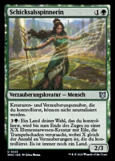 Schicksalsspinnerin WOC-123 Uncommon Excellent Deutsch