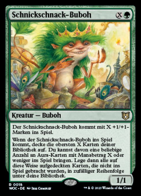 Schnickschnack-Buboh WOC-18 Rare Near Mint Deutsch