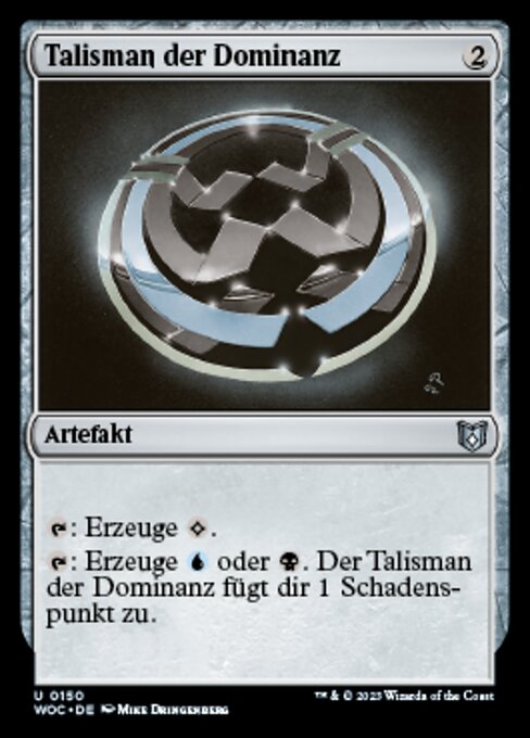 Talisman der Dominanz WOC-150 Uncommon Near Mint Deutsch