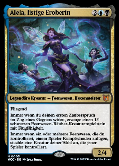 Alela, listige Eroberin WOC-3 Mythic Excellent Deutsch Foil