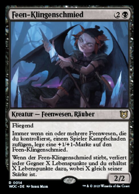 Feen-Klingenschmied WOC-14 Rare Near Mint Deutsch