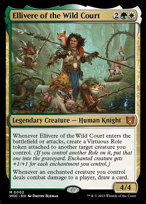 Ellivere of the Wild Court WOC-2 Mythic Near Mint Englisch Foil