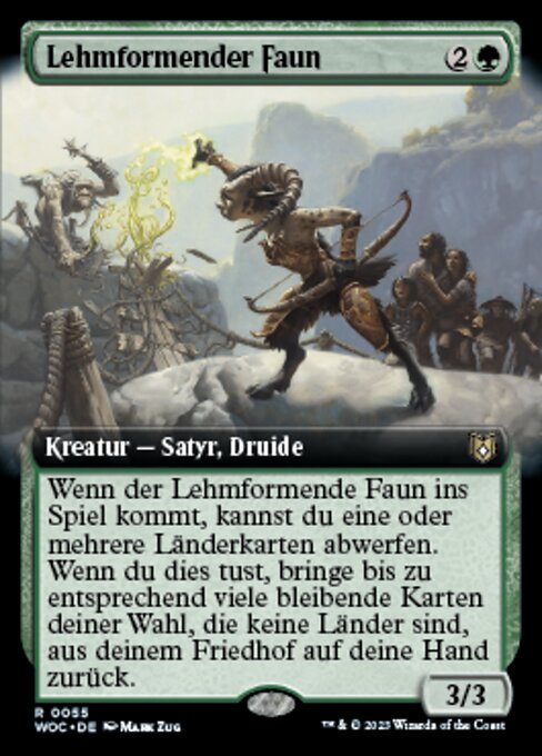 Lehmformender Faun XWOC-55 Rare Excellent Deutsch