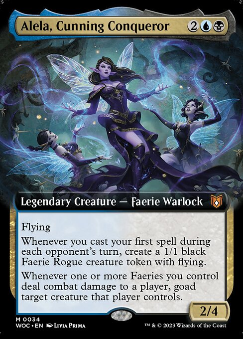 Alela, Cunning Conqueror XWOC-34 Mythic Near Mint Englisch Foil