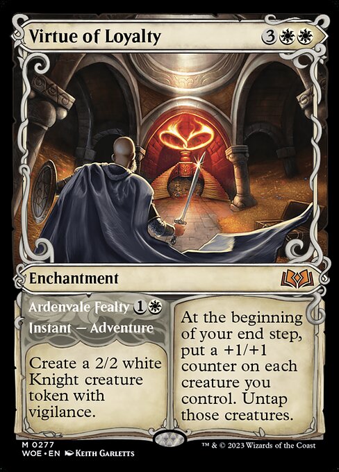 Virtue of Loyalty // Ardenthal-Treueschwur XWOE-277 Mythic Near Mint Deutsch