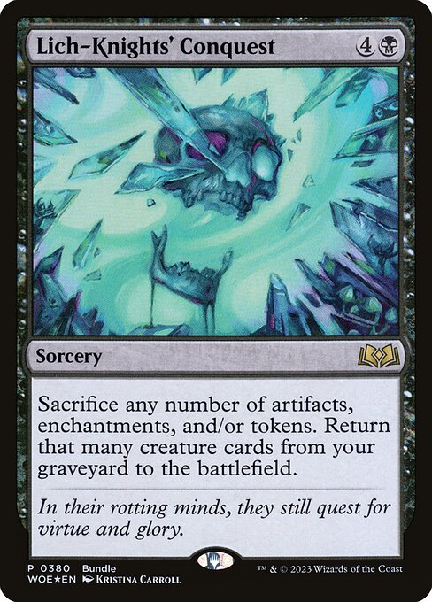 Lich-Knights' Conquest (V.3) PWOE-380 Rare Near Mint Englisch Foil
