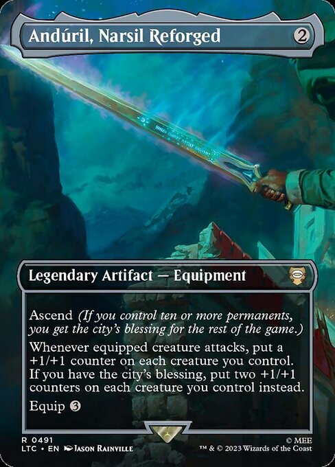 Andúril, Narsil Reforged (V.1) LTRH-491 Rare Near Mint Englisch Foil