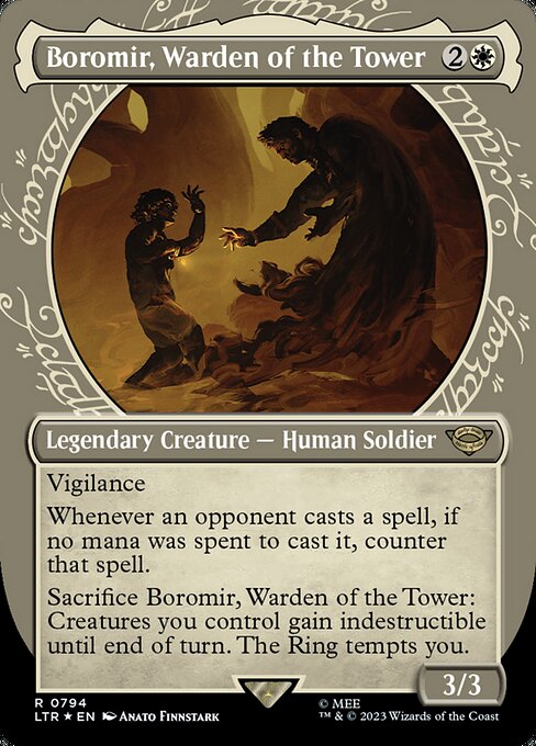 Boromir, Warden of the Tower LTRH-794 Rare Near Mint Englisch Foil