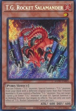 T.G. Raketensalamander (V.1) AGOV-003 Secret Rare Excellent Deutsch 1. Auflage