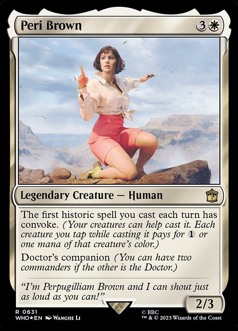 Peri Brown (V.2) XWHO-631 Rare Near Mint Englisch Foil