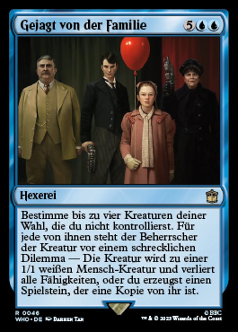 Gejagt von der Familie WHO-46 Rare Near Mint Deutsch