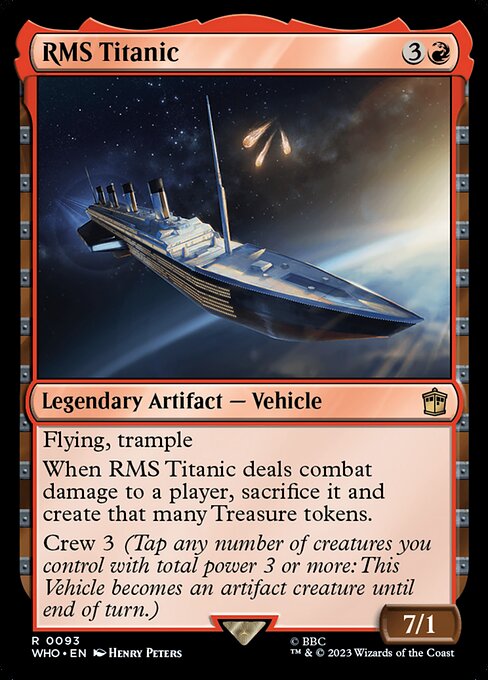 RMS Titanic WHO-93 Rare Near Mint Englisch Foil