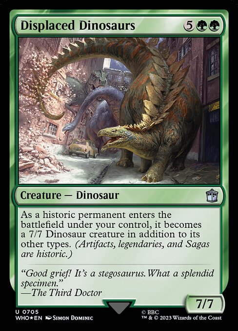 Displaced Dinosaurs XWHO-705 Uncommon Near Mint Englisch Foil