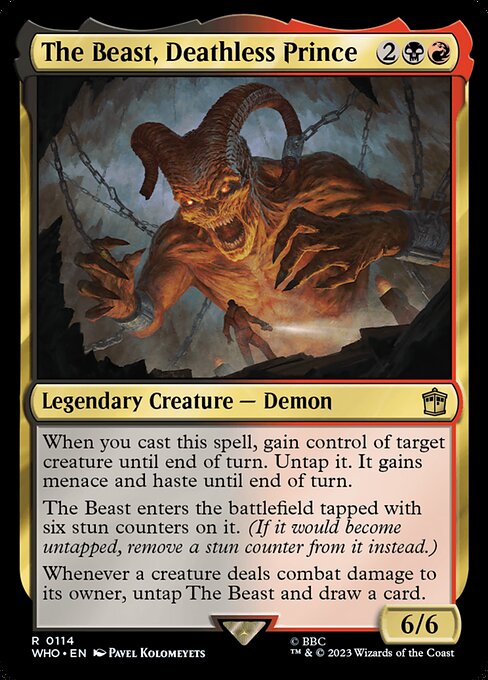The Beast, Deathless Prince WHO-114 Rare Near Mint Englisch Foil