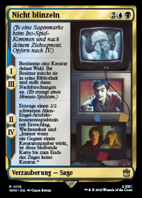 Nicht blinzeln WHO-116 Rare Near Mint Deutsch