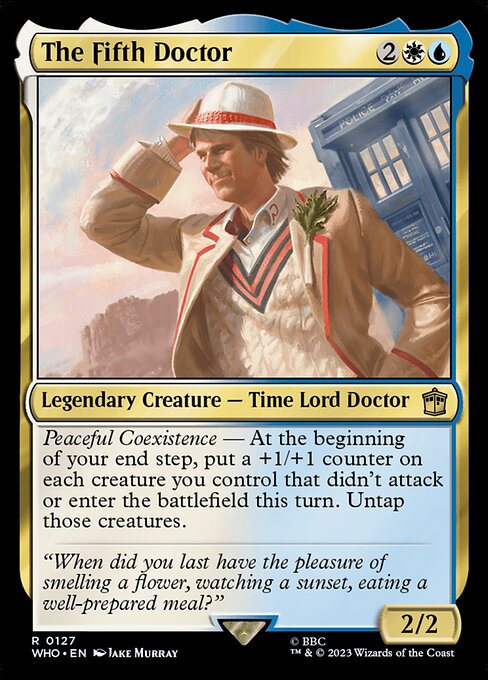 The Fifth Doctor WHO-127 Rare Excellent Englisch Foil